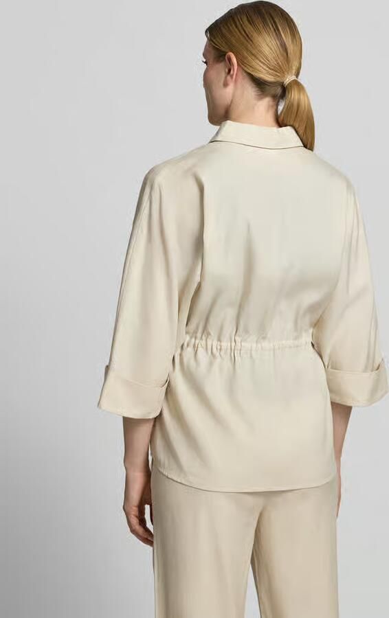 Comma relaxed fit blouse van lyocellmix met 3 4-mouw - Foto 3