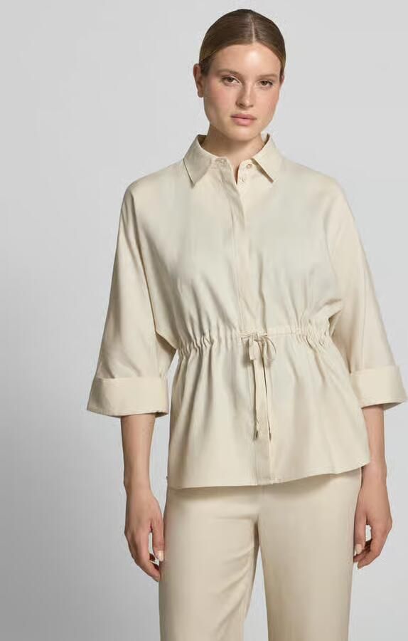 Comma relaxed fit blouse van lyocellmix met 3 4-mouw - Foto 2