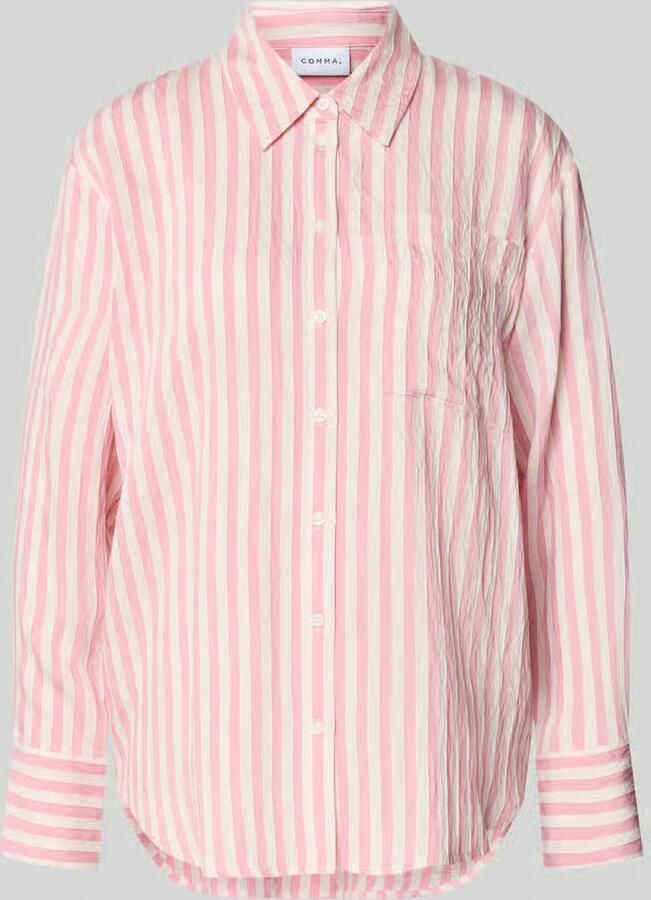 Comma relaxed fit blouse van viscosemix - Foto 4