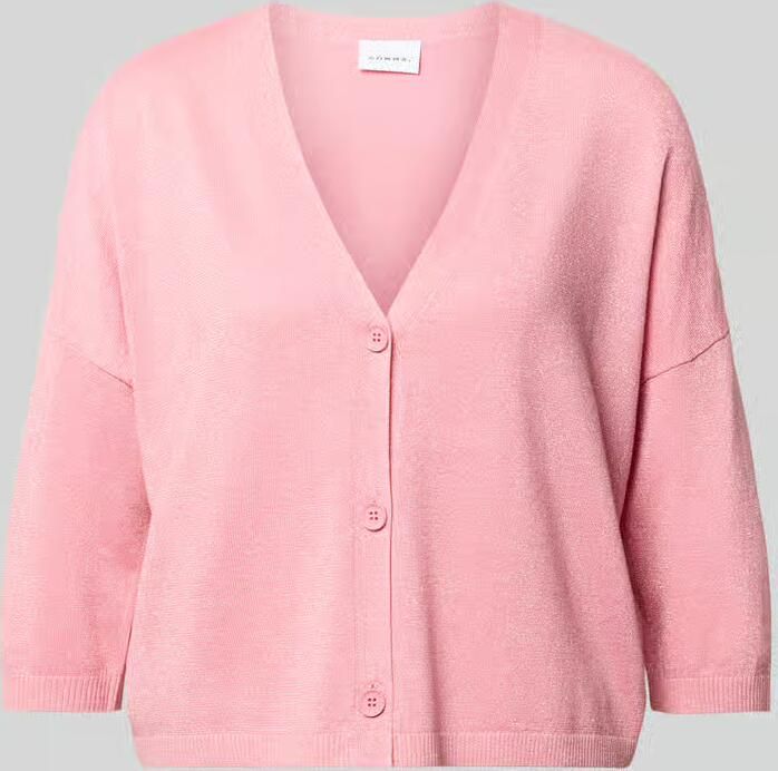 Comma relaxed fit cardigan van viscosemix in brei-look - Foto 2
