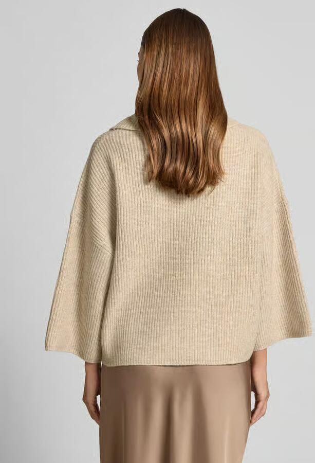 Comma Relaxed fit gebreide pullover met wol