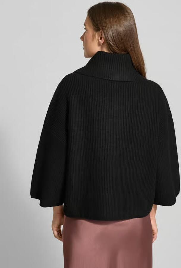 Comma Relaxed fit gebreide pullover met wol
