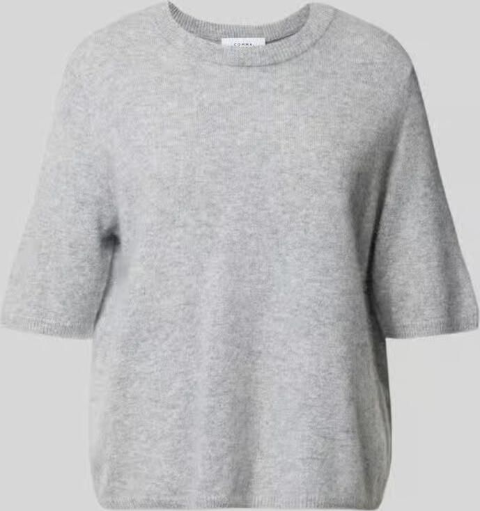 Comma relaxed fit gebreide pullover van pure wol