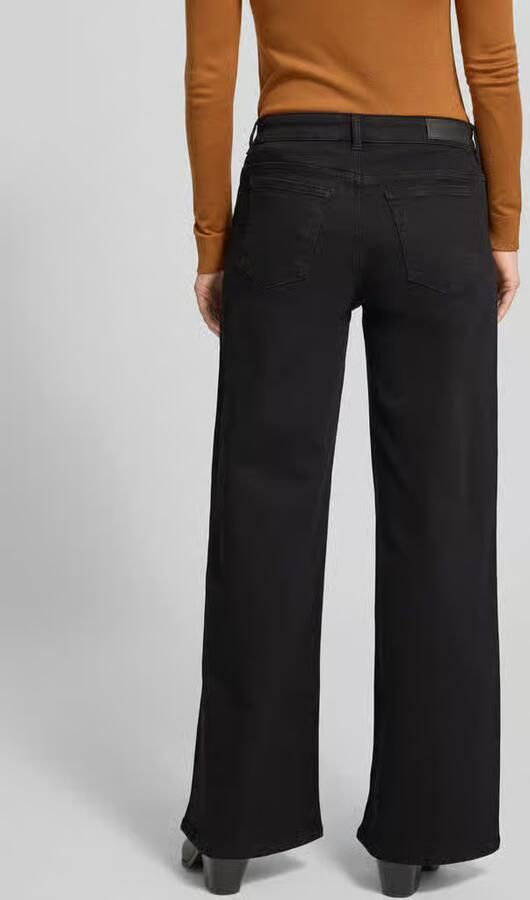 Comma relaxed fit jeans met siersteentjes in 5-pocketmodel