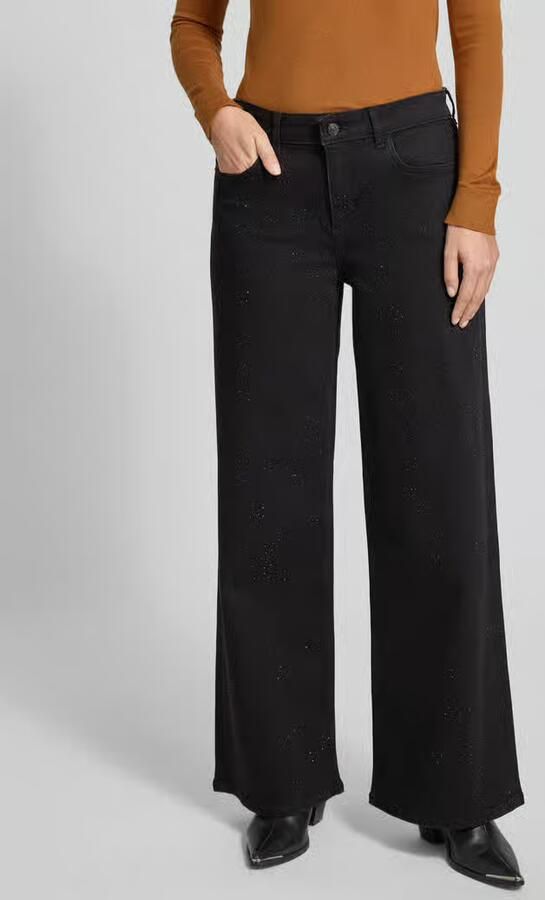 Comma relaxed fit jeans met siersteentjes in 5-pocketmodel - Foto 2