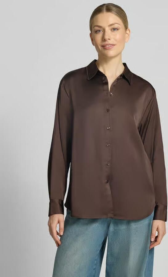 Comma relaxed fit overhemdblouse van viscosemix - Foto 2