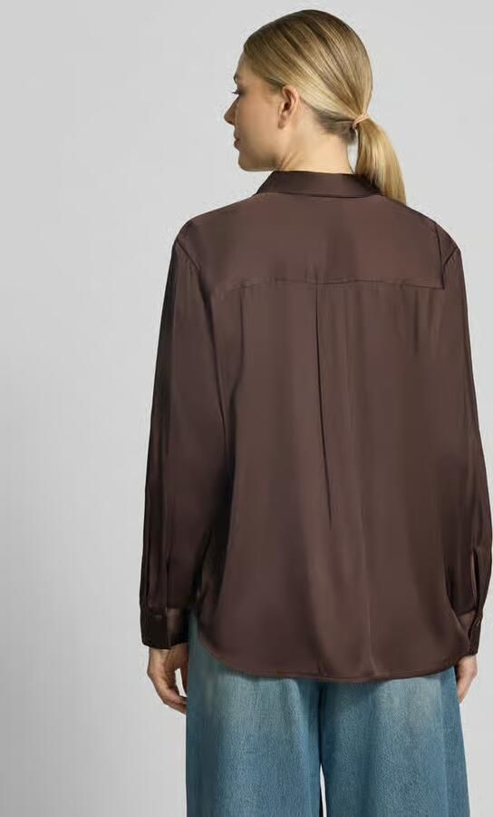 Comma relaxed fit overhemdblouse van viscosemix - Foto 3