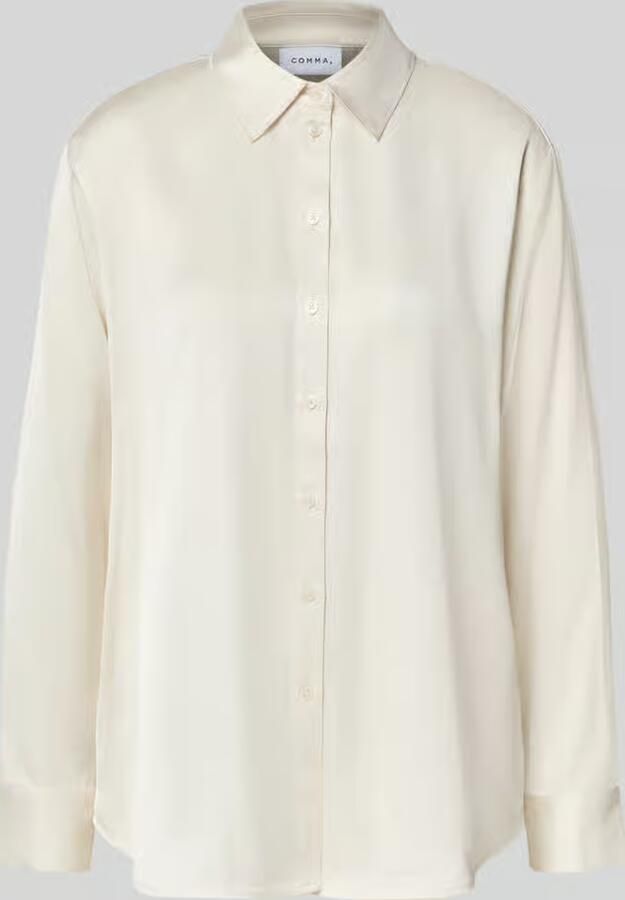 Comma relaxed fit overhemdblouse van viscosemix - Foto 4