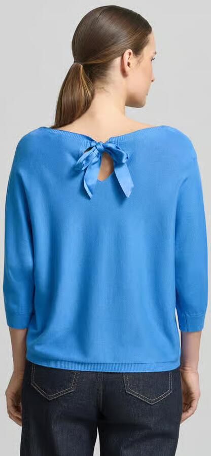 Comma relaxed fit pullover van viscosemix in brei-look - Foto 4