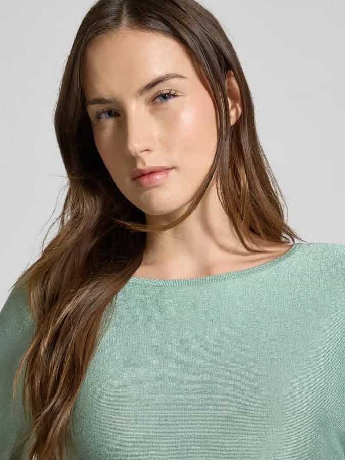 Comma Relaxed fit pullover van viscosemix in gebreide look - Foto 2