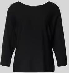 Comma Relaxed Fit trui van viscosemix in brei-look