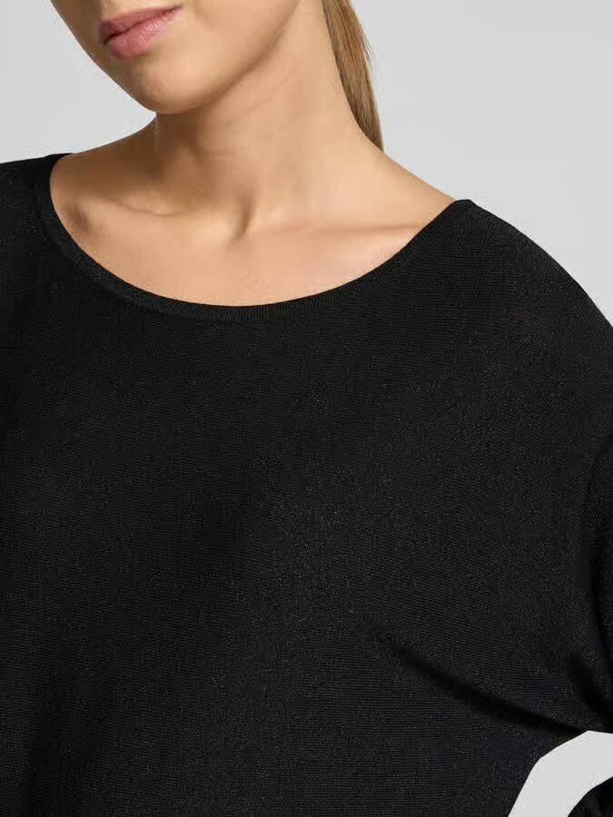 Comma Relaxed fit pullover van viscosemix in gebreide look - Foto 2