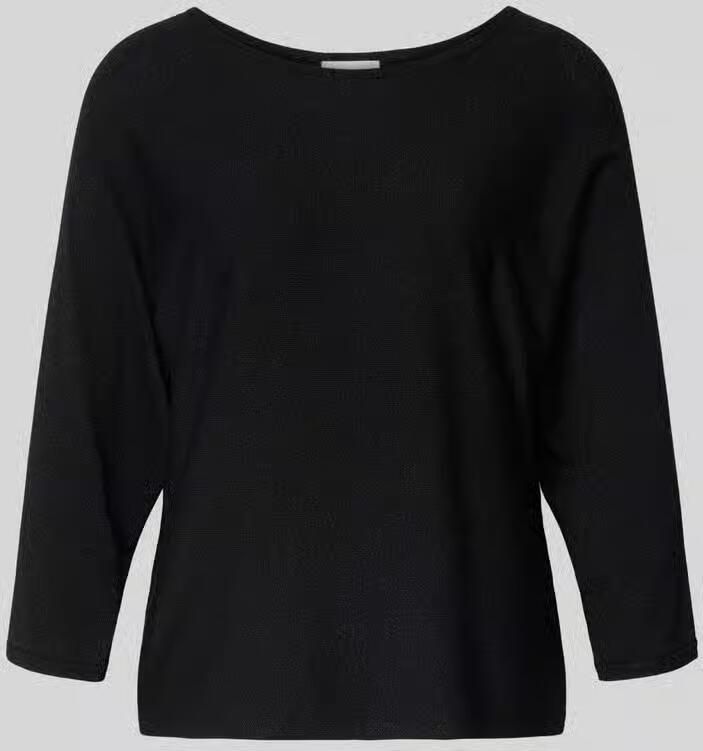 Comma Relaxed fit pullover van viscosemix in gebreide look