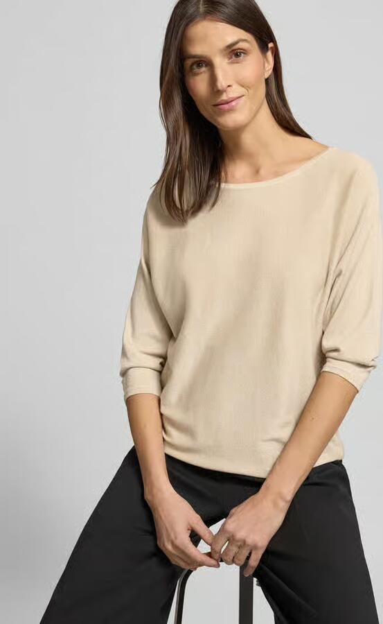 Comma Relaxed fit pullover van viscosemix in gebreide look - Foto 2