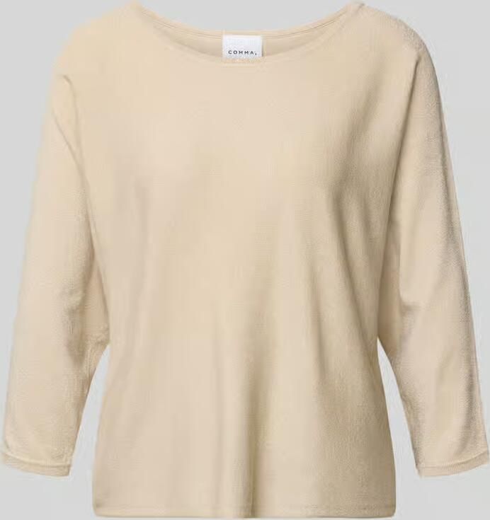 Comma Relaxed fit pullover van viscosemix in gebreide look
