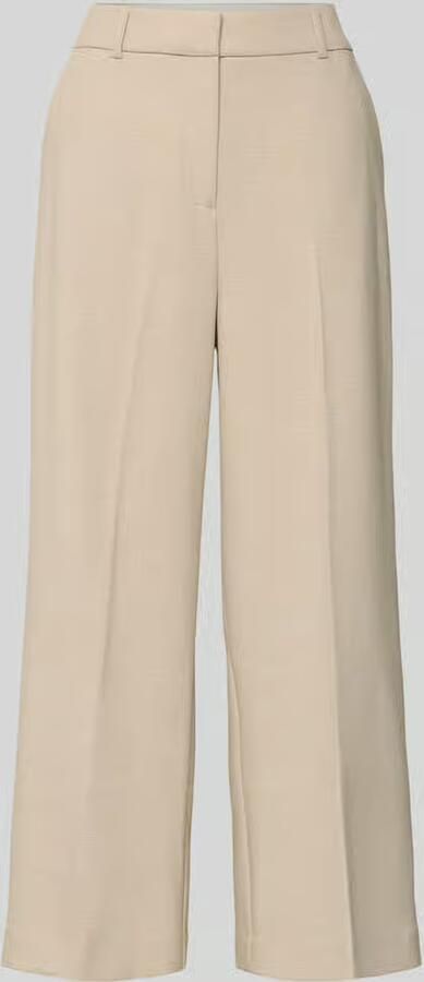 Comma Relaxed fit stoffen broek met viscose en persplooien