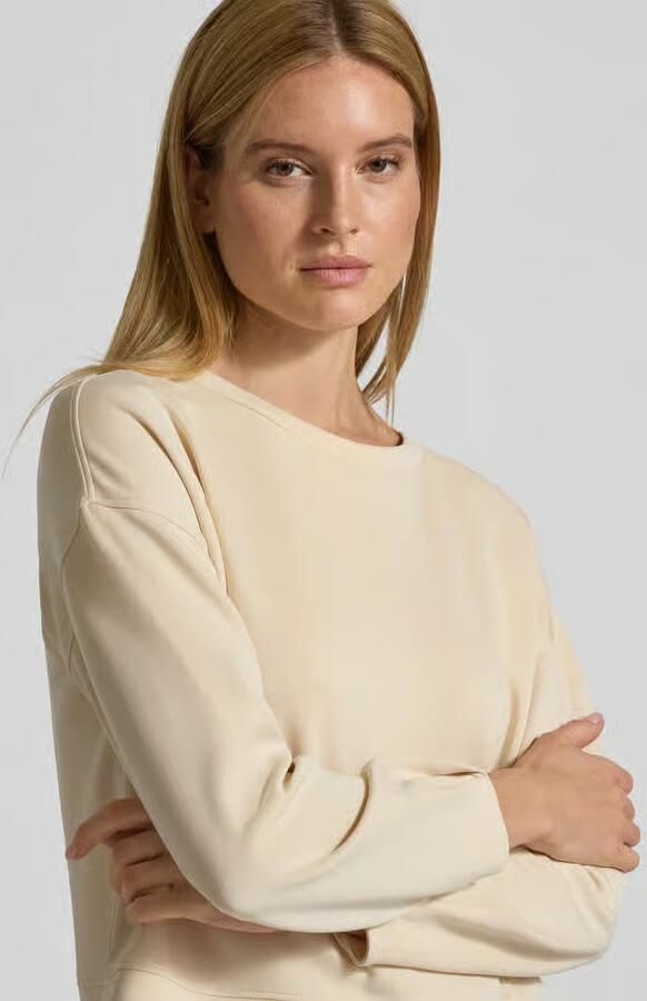 Comma Relaxed fit sweatshirt met viscose - Foto 2