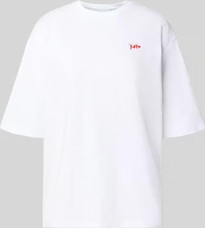 Comma Relaxed fit T-shirt met motiefstitching - Foto 5