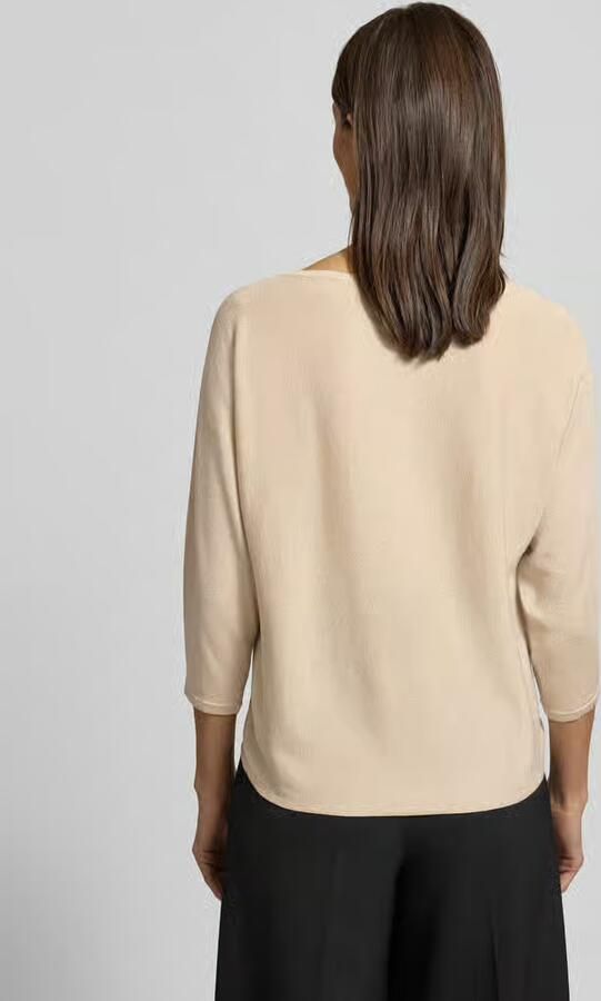Comma Relaxed Fit trui van viscosemix in brei-look - Foto 3
