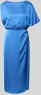 Comma Schitterende midi-jurk in one-shoulder look