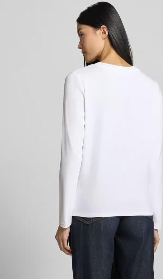Comma Shirt met lange mouwen met statementprint - Foto 3