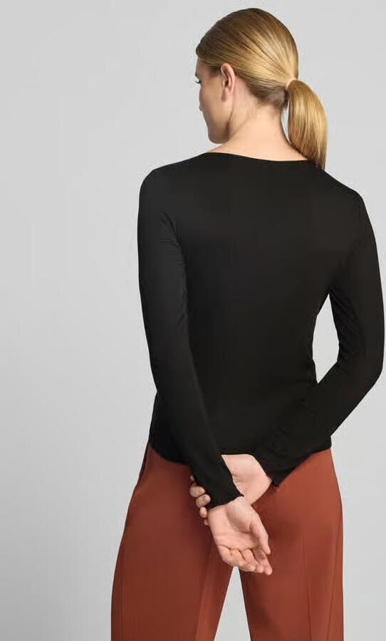Comma Shirt met lange mouwen van lyocellmix - Foto 3