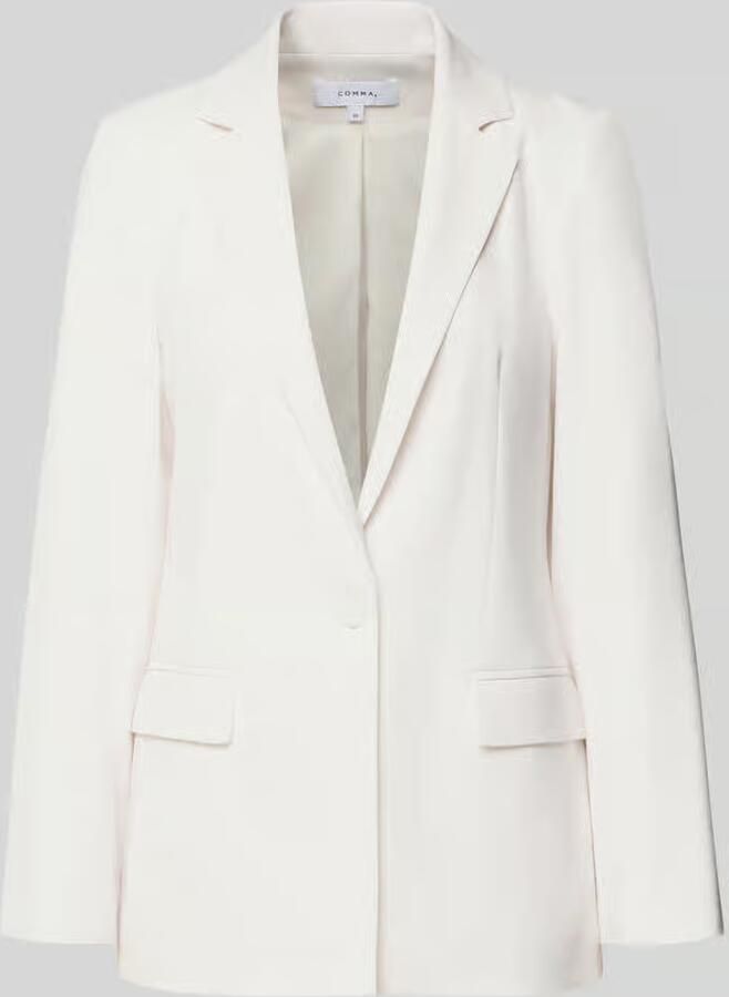 Comma slim fit blazer met klepzakken - Foto 2