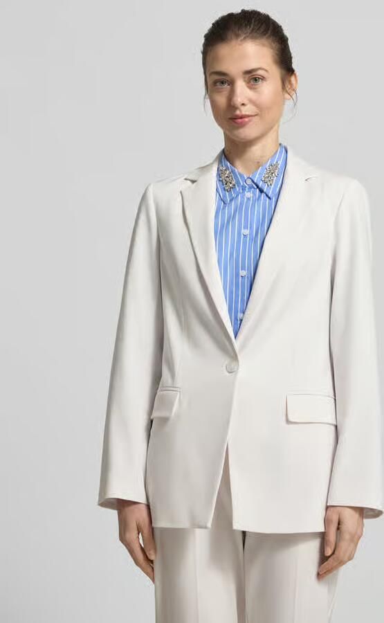 Comma slim fit blazer met klepzakken - Foto 4