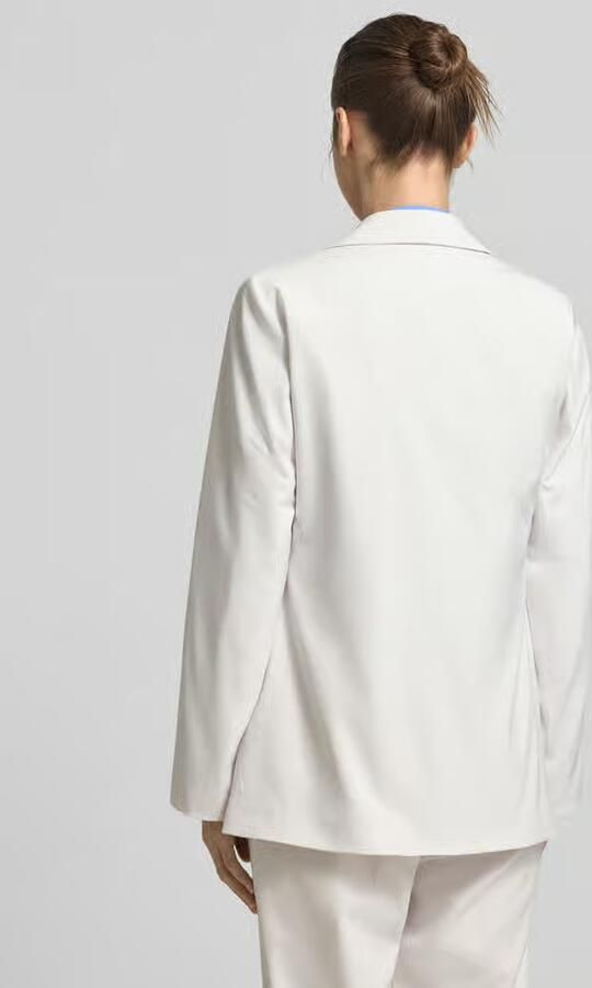 Comma slim fit blazer met klepzakken