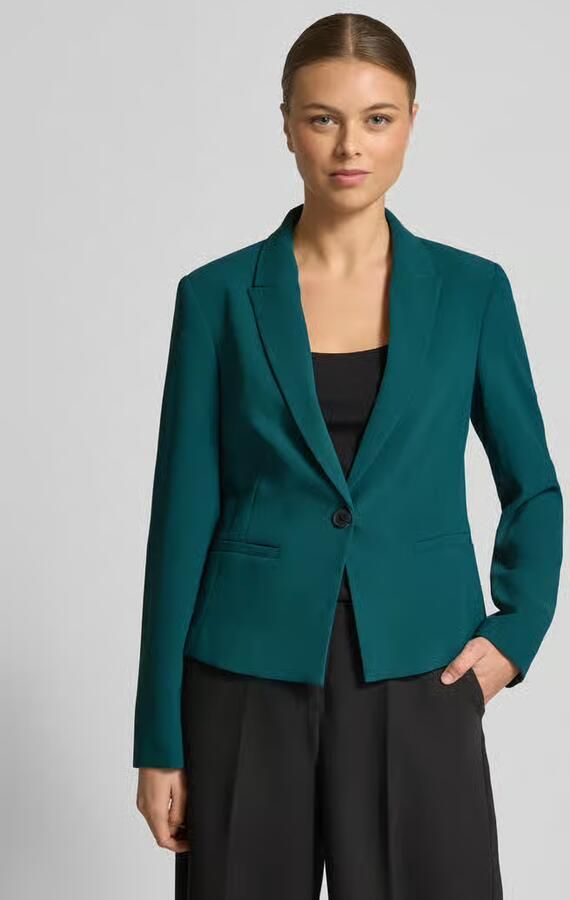 Comma Slim fit blazer met paspelzakken - Foto 4