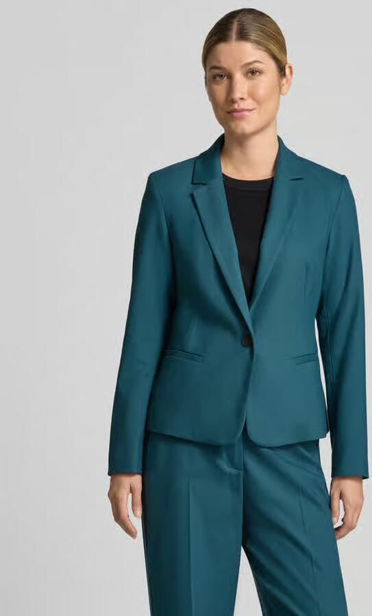 Comma Slim fit blazer met paspelzakken - Foto 2