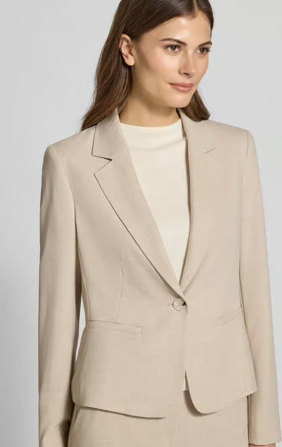 Comma Slim fit blazer met viscose - Foto 2