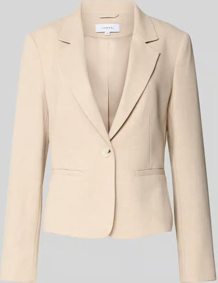 Comma Slim fit blazer met viscose