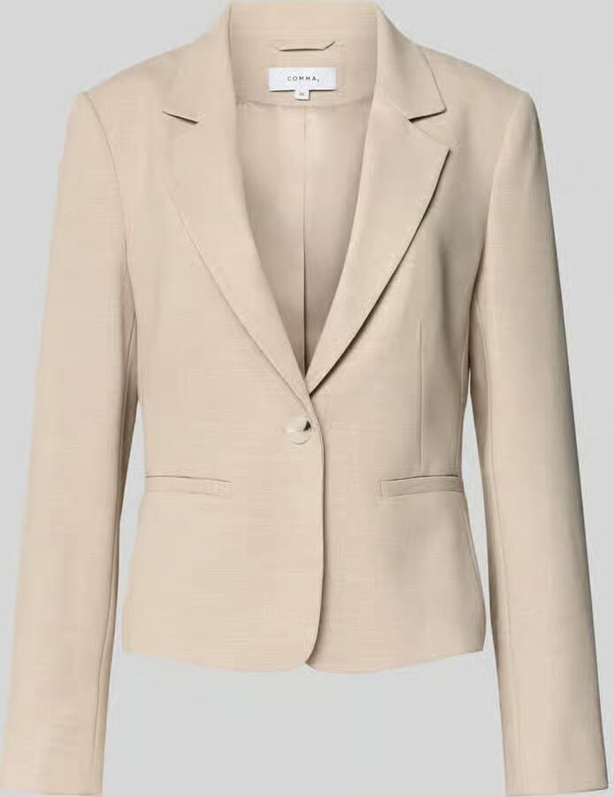 Comma slim fit blazer met viscosegehalte - Foto 2