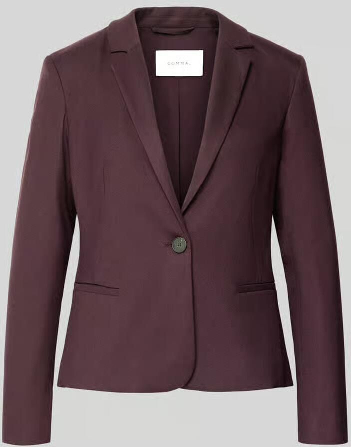 Comma Slim fit blazer van elastische viscosemix model 'OKTOBER'