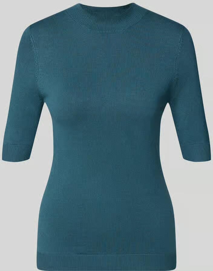 Comma Slim fit gebreide pullover van viscosemix