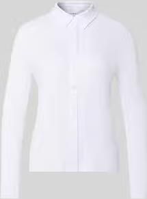 Comma Slim fit overhemdblouse van viscosemix
