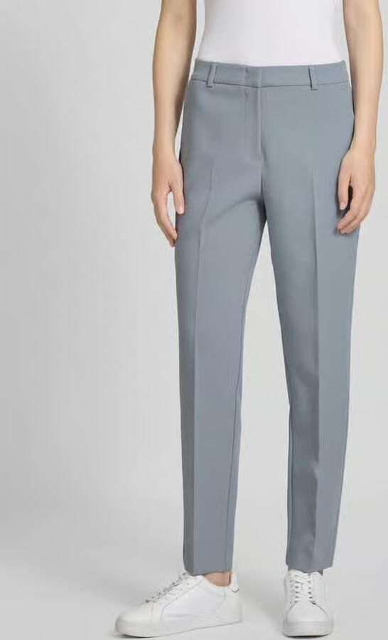 Comma Slim fit pantalon met persplooien - Foto 2