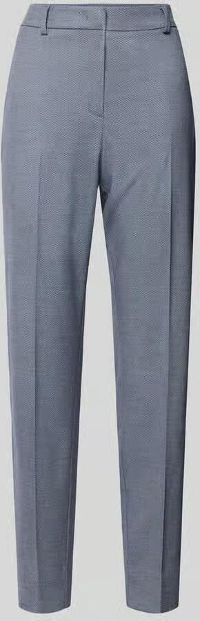 Comma Slim fit pantalon met persplooien