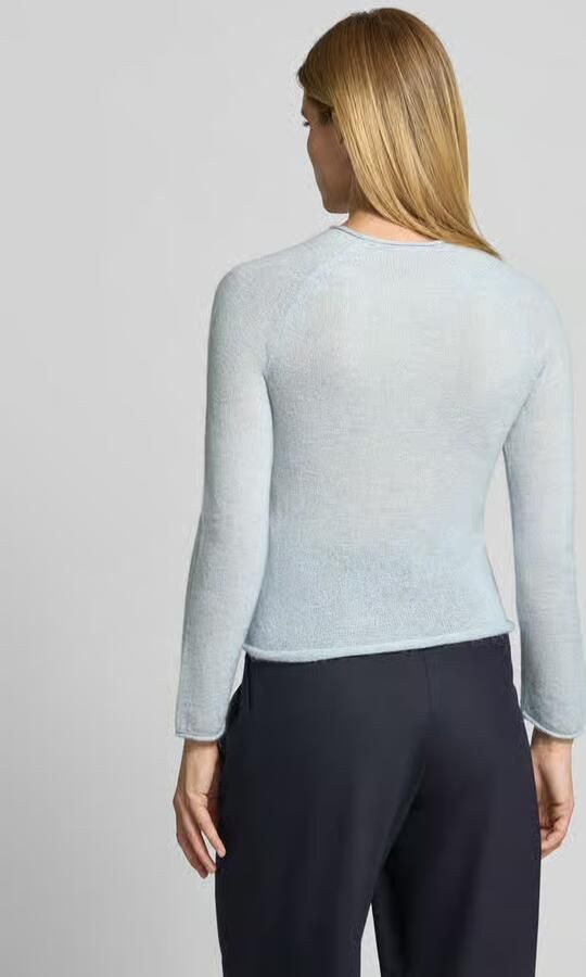 Comma Slim fit pullover met mix van wol en alpaca - Foto 2