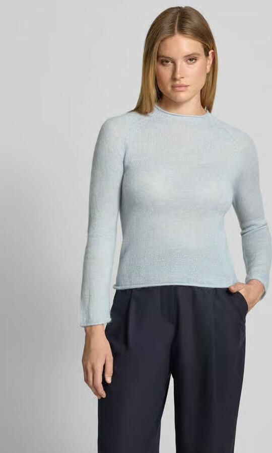 Comma Slim fit pullover met mix van wol en alpaca - Foto 3