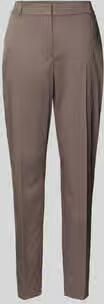 Comma Slim fit stoffen broek met persplooien - Foto 2