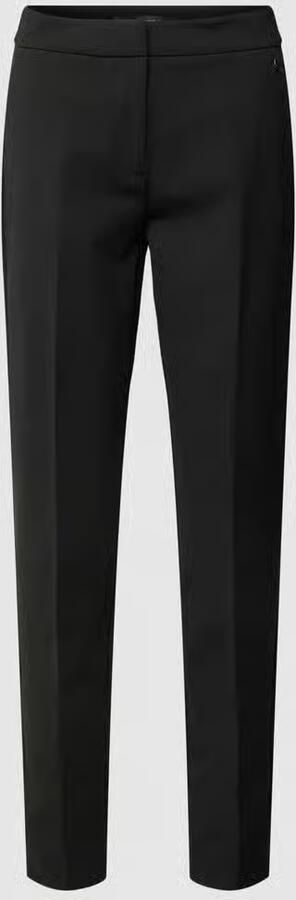 Comma Slim fit stoffen broek van viscosemix met logo-applicatie - Foto 7