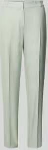 Comma Slim fit stoffen broek van Viscosemix met Persplooien
