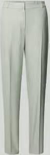 Comma Slim fit stoffen broek van Viscosemix met Persplooien - Foto 1