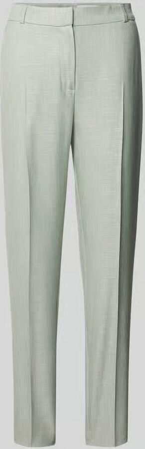Comma Slim fit stoffen broek van Viscosemix met Persplooien - Foto 2