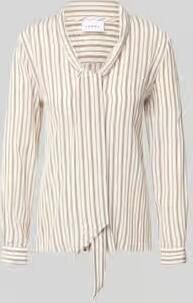 Comma slim fit strikblouse van viscose