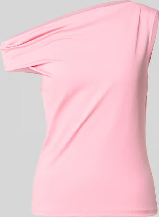 Comma slim fit top van viscosemix in asymmetrisch design - Foto 2