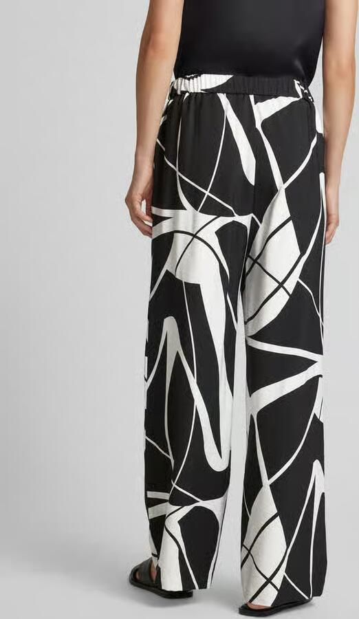 Comma Stoffen broek met all-over motief - Foto 3