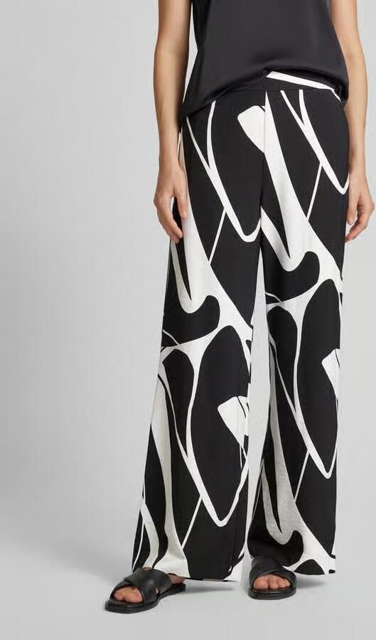 Comma Stoffen broek met all-over motief - Foto 2